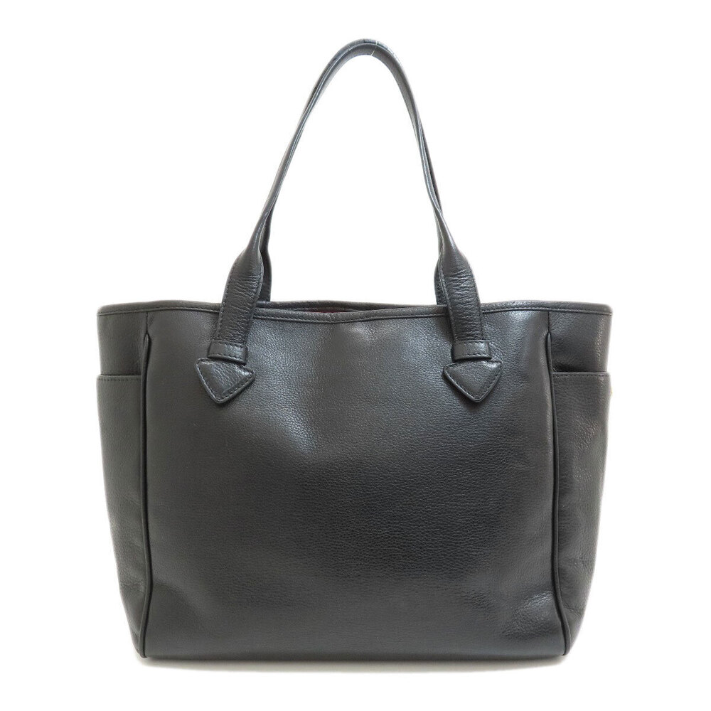 Loewe bag leather embossed tote Black